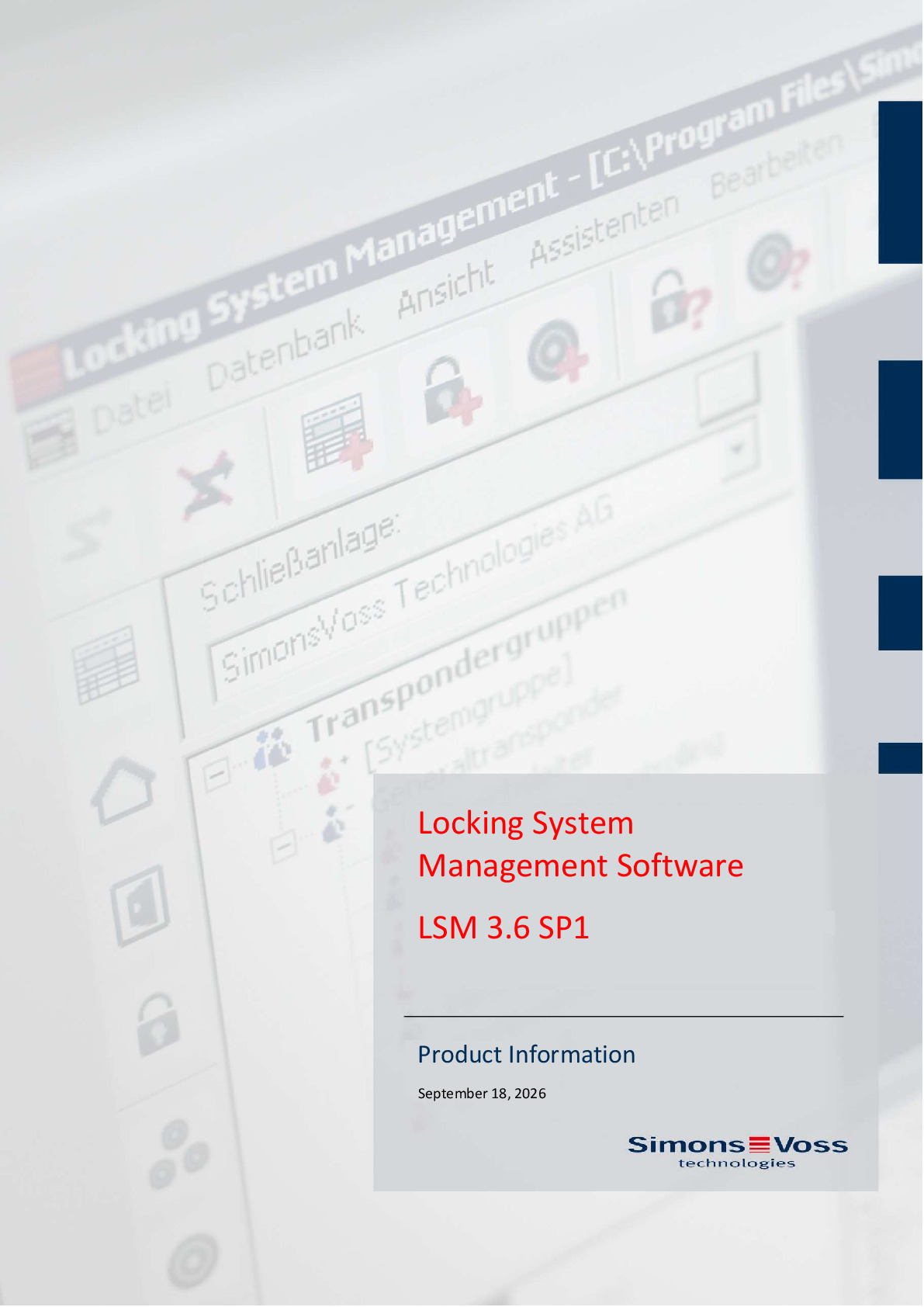 Product information LSM 3.6 SP1(Document from 18.09.2026, English)&nbsp;